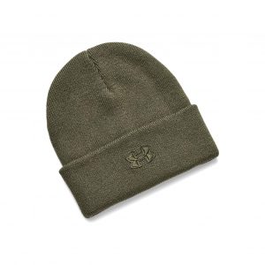 UNDER ARMOUR Mens Halftime Tactical Cuff Marine OD Green Beanie (1380005-390-OSFM)