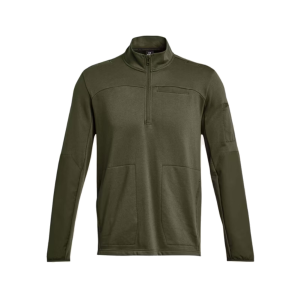 Under Armour UNDER ARMOUR Mens Rival Fleece Tactical Job 1/4 Zip Marine OD Green LS Shirt (1379203-390) - $41.81 at GritrSports