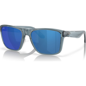 COSTA DEL MAR Men's Los Alijos Translucent Deep Blue/Blue Mirror 580P Polarized Sunglasses (06S9126-91260859)