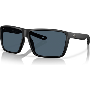 COSTA DEL MAR Men's Rincon II Matte Black/Gray Polarized 580P Sunglasses (06S9121-91210664)