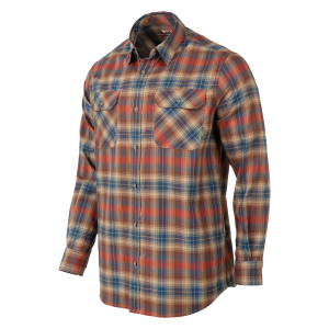 BERETTA Men's Cadet Brown/Blue Check Flannel Shirt (LU991T243508F1)