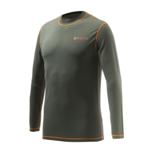 Beretta BERETTA Men's Green Merino Base Long Sleeve T-Shirt (IM201T19690715X) - $33.99 at GritrSports