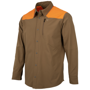 BERETTA Men's Ozark Tech Shirt Otter/Orange Tech Shirt (LU332T244508D8)
