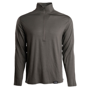 KINGS CAMO Men's XKG Foundation 150 Merino Olive 1/4 Zip Tee (XKG4117-OLV)