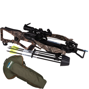 EXCALIBUR Hybrid X Mossy Oak DNA Crossbow with Overwatch Scope and Soft Case (E16323)