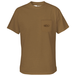 DRAKE Standing Black Lab Medal Bronze Heather Short Sleeve T-Shirt (DT9654-MBR) - Drake