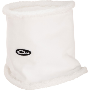 DRAKE Sherpa White Fleece Neck Gaiter (DW8340-WHT)