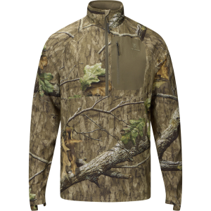DRAKE Men's Non-Typical Lightweight SWT Country Roots Half Zip Pullover with Scent Control (DNT0054-039)