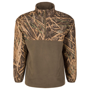 DRAKE Men's MST 1/4 Zip Refuge Eqwader Mossy Oak Original Shadow Grass Jacket (DW7355-009)