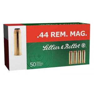 SELLIER & BELLOT 44 Rem. Mag 240 Grain SP Ammo, 50 Round Box (SB44A)