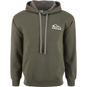 DRAKE Men's The Waterfowl Company Logo Deep Depths Dark Heather Hoodie (AD9600-DDD)