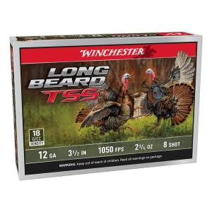 WINCHESTER AMMO Long Beard TSS 12Ga 3.5in 5rd #8 Shotshell Ammo (LBTSS12L8)