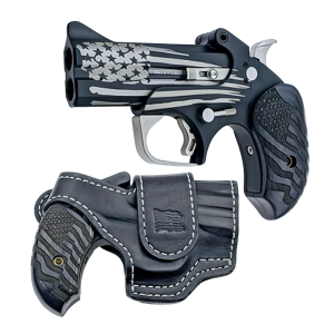 BOND ARMS Old Glory .45 Colt/.410 3.5in 2rd Black Derringer w/ Holster (BAOGPB)
