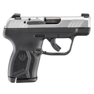 RUGER LCP MAX .380 ACP 2.8in 10rd CA Complaint Stainless/Black Pistol (13754)