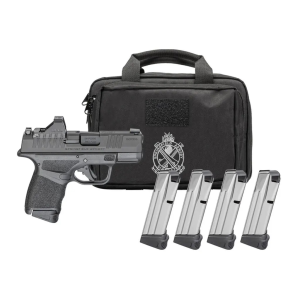 Springfield Armory SPRINGFIELD ARMORY Hellcat Micro-Compact OSP Gear Pac CA-Compliant 9mm 3in 4x10rd Black Double-Action Pistol (HC9319BOSPCA-PAC) - $615.99 at GritrSports