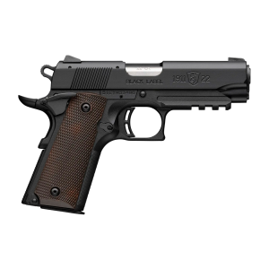 BROWNING 1911-22 Black Label 22LR Compact 3.63in 10rd Brown Grip/Matte Black Pistol (051066490)
