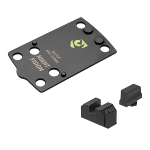 Night Fision GLK-OPBS-EPSC-43X-ZXZX Optic Plate + Black Sights Combo