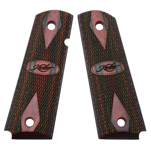 Kimber KIMBER 1911 Full Size Ruby Charcoal Laminate Ambi Grips (1100211A) - $42.99 at GritrSports