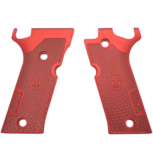 Beretta BERETTA Match Red Aluminum Grips For 92X Performance (E02862) - $126.99 at GritrSports