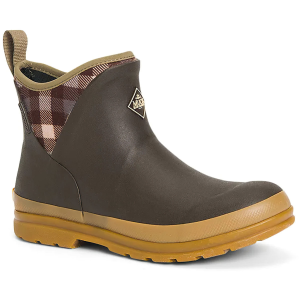 MUCK BOOT Women's Originals Brown/Plaid/Gum Ankle Boots (OAW-9PLD-BRN)