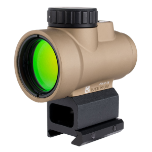 TRIJICON MRO SD 1x25 Coyote Brown Anodized Green Dot Sight with 2.0 MOA Adjustable Green Dot, Full Co-Witness Mount (MRO-C-2200348)