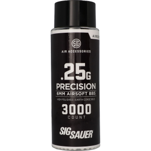 SIG SAUER 6mm .25g 3000-Count Polymer BB Airsoft Ammunition (AIR-6MM-25G-3K)