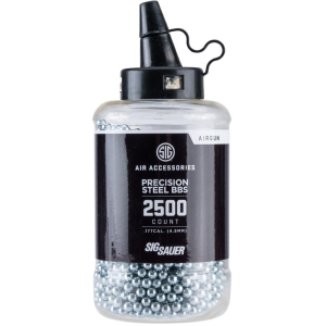 Sig Sauer SIG SAUER Precision Steel BB 4.5mm .35g 2500-Count Airgun Ammo (AIR-45MM-35G-2500) - $28.99 at GritrSports