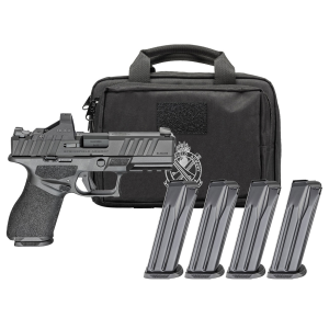 Springfield Armory SPRINGFIELD ARMORY Echelon Alpha 4.0c 9mm 4in Pistol Gear Pac with Viridian RFX11, 4x 15rd Mags and Pistol Bag (ECA9409B-PAC) - $619.99 at GritrSports