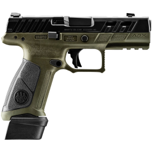 BERETTA APX A1 9x19mm 4.25in 2x17rd/1x21rd Full Size Ported OD Green Pistol (JAXA1F921PTODG)