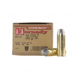 HORNADY Custom Pistol 45 Colt 255 Grain Cowboy Ammo, 20 Round Box (9115)