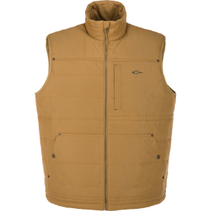 DRAKE Men's Delta Featherless Down Field Khaki Vest (DS0103-FDK)