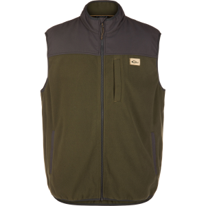 DRAKE Men's Camp Forest Night Olive Fleece Vest (DS0126-FNO)