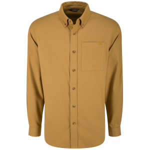 DRAKE Men's Autumn Field Khaki Flannel Shirt (DS1070-FDK)
