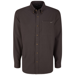 DRAKE Men's Autumn Dark Woods Brown Flannel Shirt (DS1070-DWB)