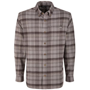DRAKE Men's Autumn Hardy Gray Plaid Flannel Shirt (DS1070-HGP)