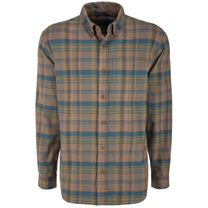 DRAKE Men's Autumn Blue Wing Plaid Flannel Shirt (DS1070-BWT)