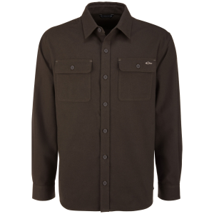 DRAKE Men's Legacy Slate Gray Flannel Shirt (DS1079-SLG)