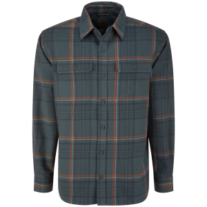 DRAKE Men's Legacy Spoonie Blue Plaid Flannel Shirt (DS1079-SBP)