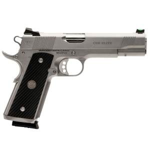 Wilson Combat WILSON COMBAT CQB Elite Full-Size .45 ACP 5in 2x 8rd Mags Stainless Steel Pistol (CQBEFS45SS) - $3924.99 at GritrSports
