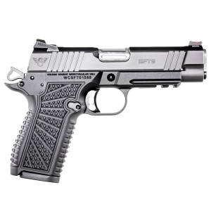 Wilson Combat WILSON COMBAT SFT9 Compact 9mm Luger 4.25in 2x 15rd Mags Black Armor-Tuff Pistol with Lightrail (SFT9CMR42) - $2895.99 at GritrSports