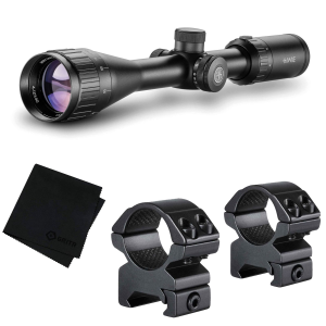Hawke HAWKE Vantage IR 4-12x40 AO Rimfire .17HMR Reticle Riflescope with Match Mount 1in Medium Weaver Scope Rings and GRITR Microfibre (14241+22113+GRIT-MF) - $236.99 at GritrSports