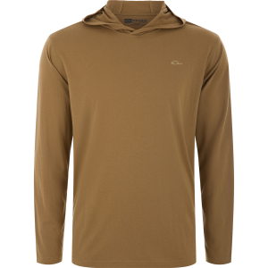 Drake DRAKE Men's Tri-Blend Field Khaki Long Sleeve Hoodie (DS1705-FDK) - $59.99 at GritrSports