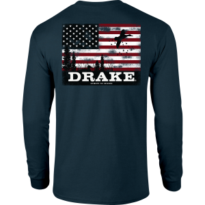 DRAKE Men's Americana Scenic Orion Blue Long Sleeve T-Shirt (DT9812-ORN)