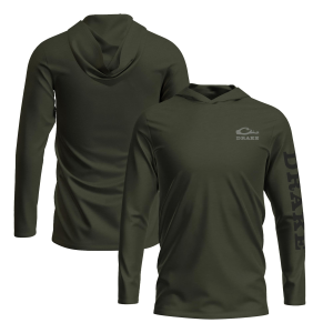 Drake DRAKE Men's Graphic Logo Deep Depths Dark Heather Solid Hoodie (DT8900-DDD) - $39.99 at GritrSports