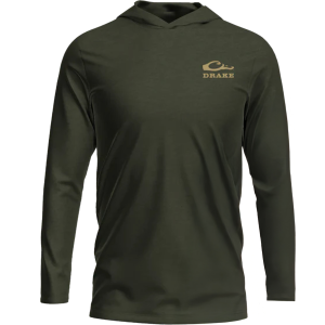 Drake DRAKE The Graphic LS T Back Cap Mallard Deep Depths Dark Heather Hoodie (DT8910-DDD) - $39.99 at GritrSports