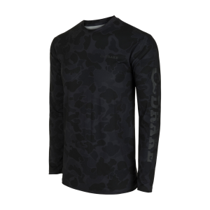 DRAKE Men's Performance Crew Old School Black Long Sleeve Shirt (DS1905-041)