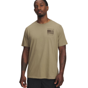 Under Armour UNDER ARMOUR Men's Freedom By 1775 Federal Tan/Gridiron Brown T-Shirt (6004104-499) - $25.00 at GritrSports