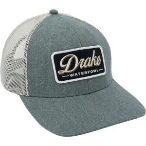 Drake DRAKE Men's Herringbone Patch Olive Heather Mesh Back Cap (DH4323-OLH) - $39.99 at GritrSports
