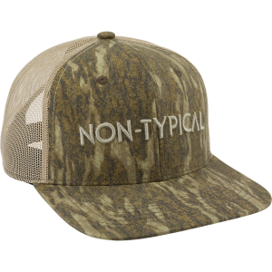 Drake DRAKE Men's Non-Typical Flatbill Mossy Oak Bottomland Trucker Ball Cap (DNT0135-006) - $34.99 at GritrSports