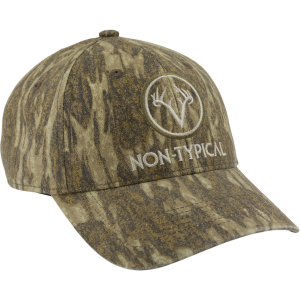 Drake DRAKE Men's Non-Typical Logo Mossy Oak Bottomland Camo Cotton Cap (DNT8101-006) - $29.99 at GritrSports